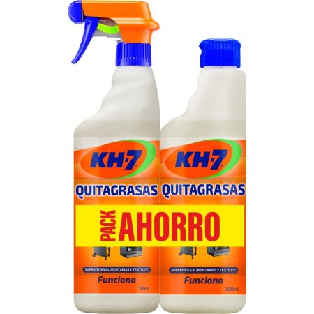 Kh-7 Quitagrasas Pack Ahorro Quitagrasas sin fosfatos ideal para limpiar todas las superficies y eliminar sin esfuerzo la suciedad