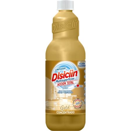 Disiclin Gold Higiene Total Limpiador Multisuperficies Fregasuelos concentrado y súper perfumado para multisuperficies 1000 ml