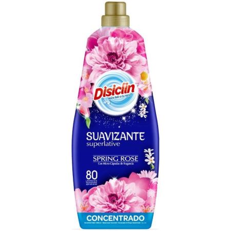 Disiclin Spring Rose Suavizante Suavizante concentrado con microcápsulas de fragancia 80 lavados 1440 ml