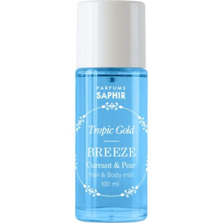 Saphir Tropic Gold Breeze Hair & Body Mist Body y hair mist ofrece una sensación de limpieza vitalidad y frescura natural con aroma a pera y grosella 100 ml