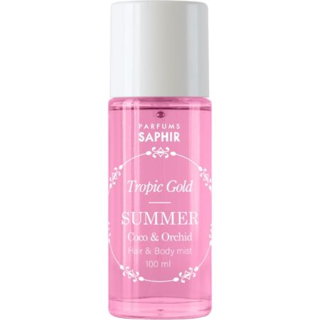 Saphir Tropic Gold Summer Hair & Body Mist Body y hair mist trasládate a un paraíso tropical con aroma a coco y orquídea 100 ml