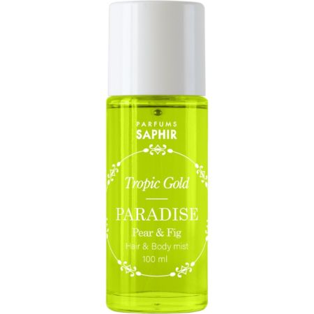 Saphir Tropic Gold Paradise Hair & Body Mist Body y hair mist experimenta la sensación de un jardín exótico con aroma a higo y pera 100 ml