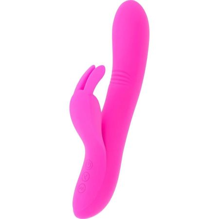 Moressa Vibrador Ethan Vibrador de silicona recargable ofrece estimulación simultánea del punto g y clítoris