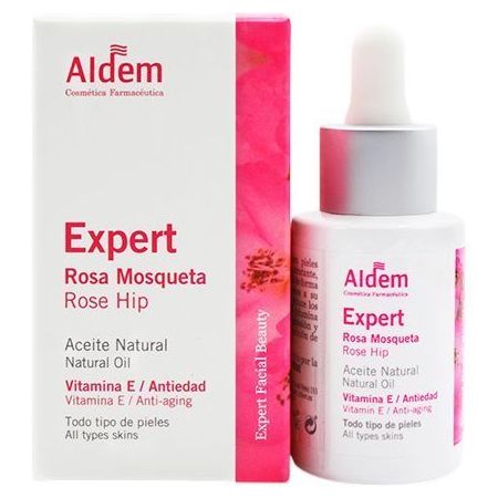 Aldem Expert Rosa Mosqueta Aceite Natural Aceite puro de rosa mosqueta regenerador natural rejuvenece e ilumina tu piel 30 ml