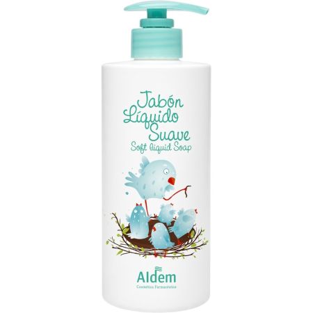 Aldem Jabón Líquido Suave Jabón líquido infantil con tensioactivos limpia protege y suaviza 400 ml