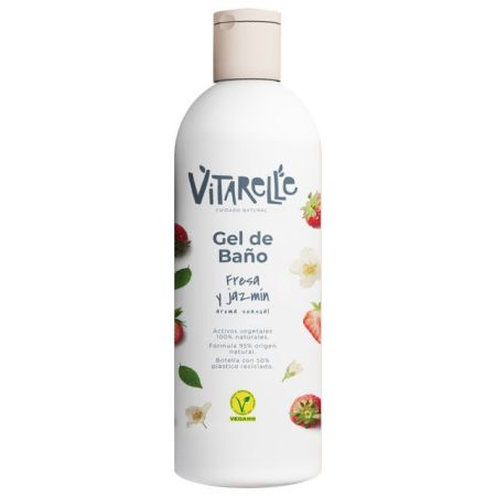 Vitarelle Fresa Y Jazmín Gel De Baño Gel de ducha vegano con aroma sensual 750 ml