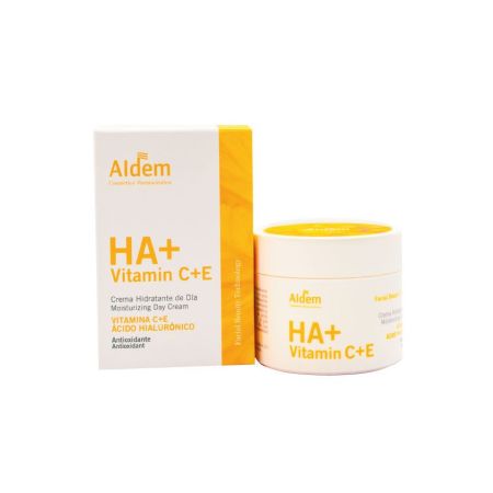 Aldem Ha+ Vitamina C+E Crema Hidratante De Día Crema antienvejecimiento piel hidratada con luminosidad y vitalidad 50 ml