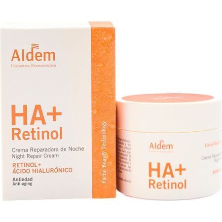 Aldem Ha+ Retinol Crema Reparadora De Noche Crema de noche antiedad reduce líneas de expresión y arrugas piel suave y sedosa 50 ml
