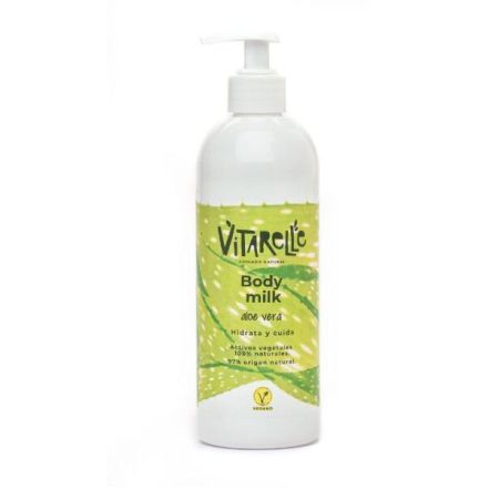 Vitarelle Aloe Vera Body Milk Leche corporal vegana hidrata y cuida con vitamina e 400 ml