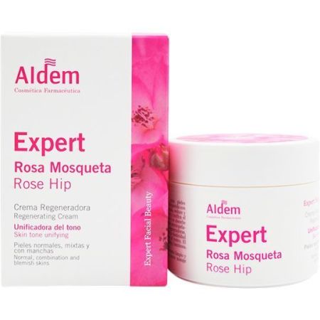Aldem Expert Rosa Mosqueta Crema Reparadora Crema regeneradora atenúa finas líneas unifica el tono y mejora la elasticidad 50 ml