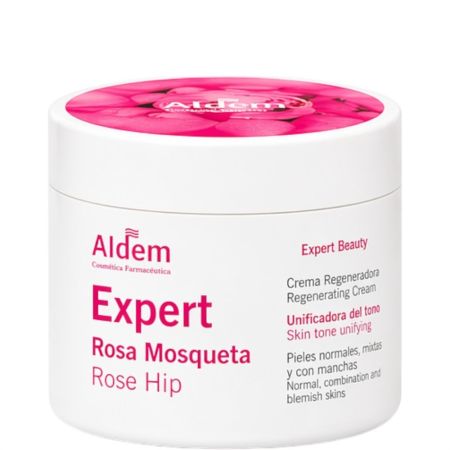 Aldem Expert Rosa Mosqueta Crema Reparadora Crema facial regeneradora atenúa finas líneas unifica el tono y mejora la elasticidad 50 ml