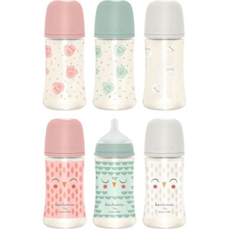 Suavinex Biberón Wonderland Premium Con Tetina Fisiológica Sx Pro +3m Biberón con tetina fisiológica de silicona imita la textura y consistencia del pezón materno 270 ml 1 ud