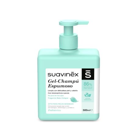 Suavinex Gel De Baño-Champú Espumoso 2 En 1 Gel de baño y champú limpia con delicadeza piel y cabello 750 ml