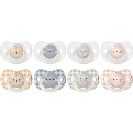 Suavinex Chupete Night & Day 0-6m Silicona Chupete con tetina fisiológica brilla en la oscuridad 2 uds