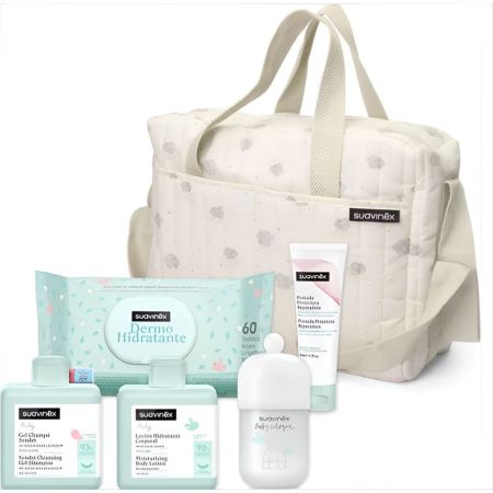 Suavinex Cuida Su Piel Desde El Primer Día Bolso Bolso de cosmética para bebé incluye todos los imprescindibles para su cuidado