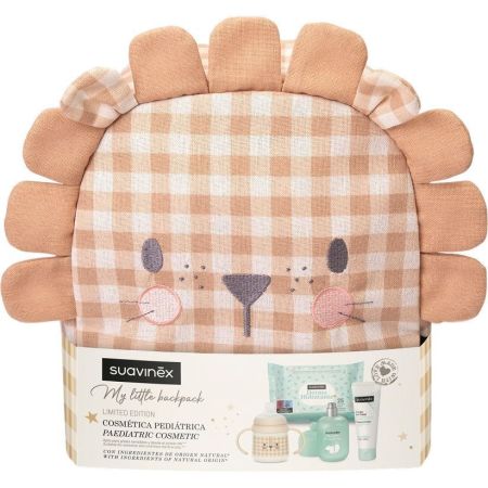 Suavinex My Little Backpack León Edición Limitada Set para bebé perfecto para llevar a cualquier parte convierte la rutina diaria en un momento más divertido y especial