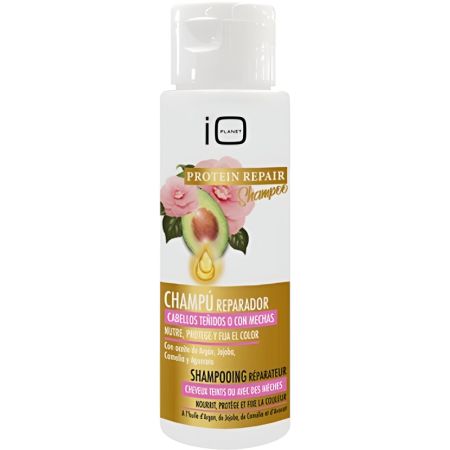 Io Planet Protein Repair Champú Reparador Champú ideal paraproteger nutrir y reparar para cabello teñido o con mechas 100 ml