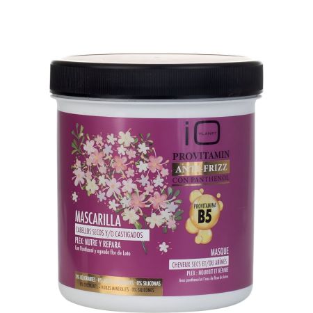 Io Planet Provitamin Anti-Frizz Mascarilla Cabellos Secos O Castigados Mascarilla con panthenol sin sulfatos nutre y repara ofreciendo nutrientes revitalizantes 700 ml