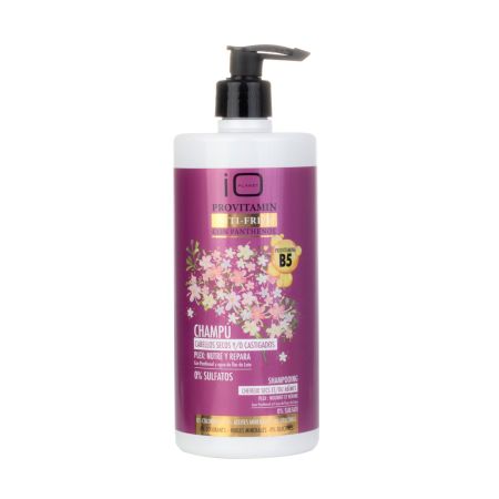 Io Planet Provitamin Anti-Frizz B5 Champu plex nutre y repara 0% sultatos cabellos secos y/o castigados  750 ml