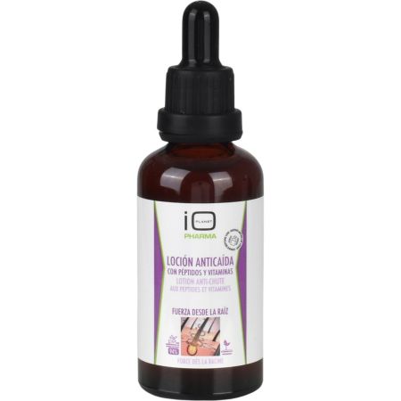 Io Planet Pharma Loción Anticaída Con Péptidos Y Vitaminas Locíon capilar actúa directamente sobre el cuero cabelludo para frenar la caída estimular el crecimiento y revitalizar 50 ml