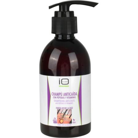 Io Planet Pharma Champú Anticaída Con Péptidos Y Vitaminas Champú anticaída revitaliza el folículo para un cabello más fuerte denso y resistente 300 ml