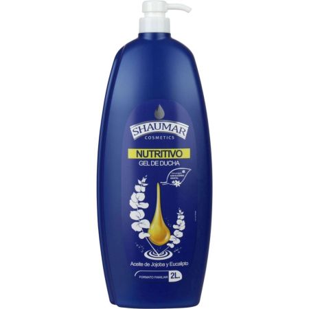Shaumar Nutritivo Gel De Ducha Gel de ducha enriquecido con aceite de jojoba y eucalipto aporta nutrición 2000 ml