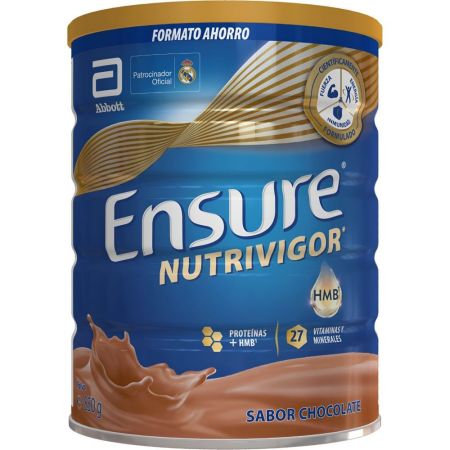 Ensure Complemento Alimenticio Nutrivigor Chocolate Complemento alimenticio en polvo reduce el cansancio y la fatiga y mantiene los huesos en condiciones normales