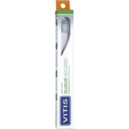 Vitis Suave Access Cepillo Dental Cepillo de dientes cabezal pequeño de dureza suave