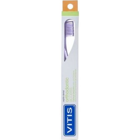 Vitis Orthodontic Cepillo Dental Cepillo de dientes mayor limpieza de forma específica en portadores de ortondoncias