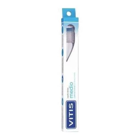 Vitis Cepillo Dental Medio Cepillo de dientes cabezal normal de dureza media