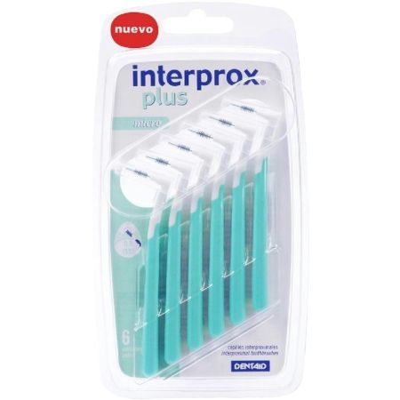 Interprox Cepillo Interdental Plus Micro Cepillo interdental para limpiar y eliminar la placa bacteriana en espacios de 0,9 mm