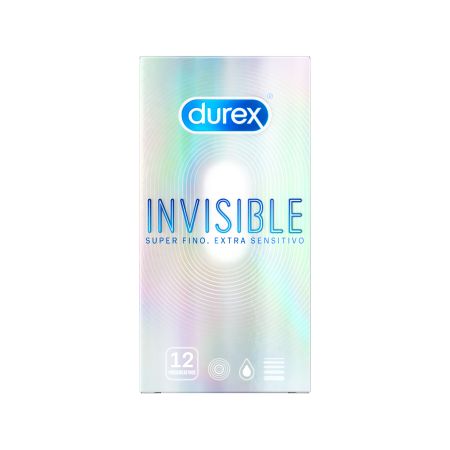 Durex Preservativos Invisible Super Fino Extra Sensitivo Preservativos maximizan la sensibilidad en las relaciones 12 uds