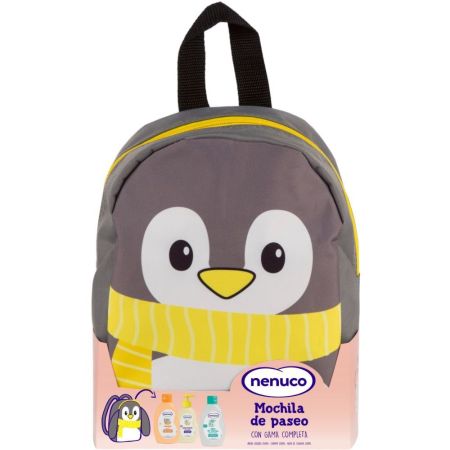 Nenuco Mochila De Paseo Pinguino Set para bebé perfecto para llevar a cualquier parte convierte la rutina diaria en un momento más divertido y especial