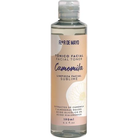 Flor De Mayo Camomila Tónico Facial Tónico vegano revitalizante limpia en profundidad para una mayor suavidad y nutrición 200 ml