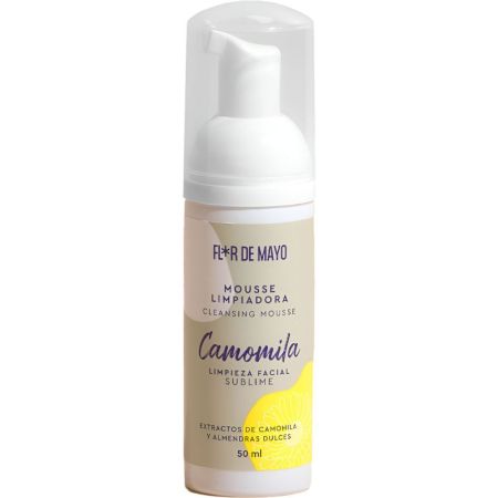 Flor De Mayo Camomila Mousse Limpiadora Mouse limpiadora limpia en profundidad eliminando impurezas y restos de maquillaje