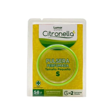 Lumar Aromatic Citronella Pulsera Perfumada Talla S Pulsera antimosquitos perfecta para disfrutar en espacios como jardines y terrazas con aroma refrescante 10 uds
