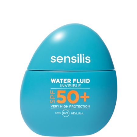 Sensilis Water Fluid Invisible Spf 50+ Protector solar facial de textura ultraligera ultraligero aporta hidratación y confort a la piel sensible acabado invisible 40 ml