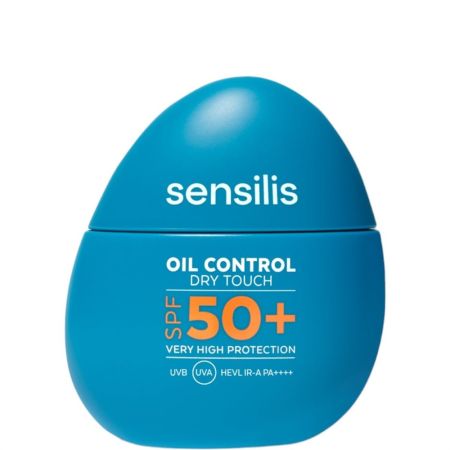 Sensilis Oil Control Dry Touch Spf 50+ Protector solar facial de textura ultraligera controla el exceso de sebo ofreciendo un acabado mate duradero 40 ml