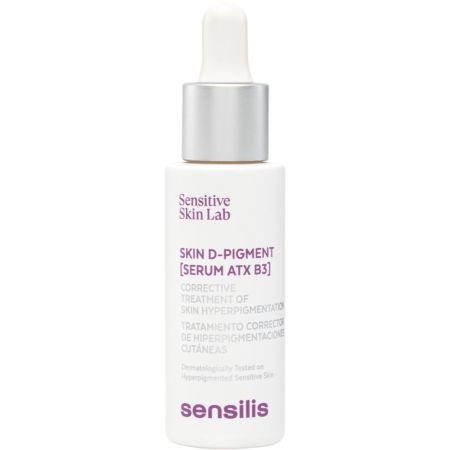 Sensilis Skin D-Pigment [Serum Atx B3] Tratamiento Corrector Tratamiento facial corrector de hiperpigmentaciones disminuye manchas oscuras para una piel más luminosa 30 ml