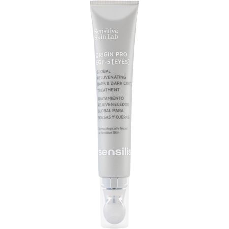 Sensilis Origin Pro Egf-5 [Eyes] Tratamiento Rejuvenecedor Ojeras Tratamiento facial rejuvenecedor para bolsas y ojeras mejora la regeneración de la piel reafirmando en profundidad 15 ml