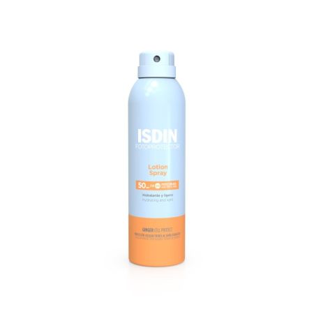 Isdin Lotion Spray Fotoprotector Spf 50 Protección solar para piel normal y seca con extra de hidratación 250 ml