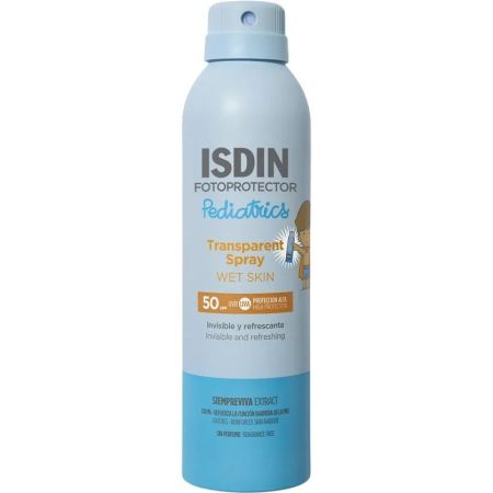 Isdin Pediatrics Transparent Spray Fotoprotector Spf 50 Protector solar infantil de rápida absorción 250 ml