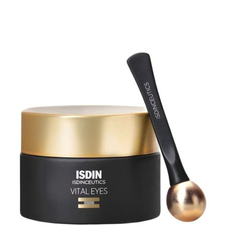 Isdin Isdinceutics Vital Eyes Crema Contorno De Ojos Reparador Contorno de ojos suaviza las líneas de expresión y las arrugas con melatotina y carnosina 15 ml