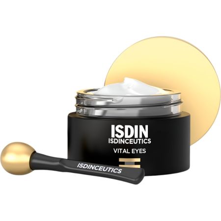 Isdin Isdinceutics Vital Eyes Crema Contorno De Ojos Reparador Contorno de ojos suaviza las líneas de expresión y las arrugas con melatotina y carnosina 15 ml