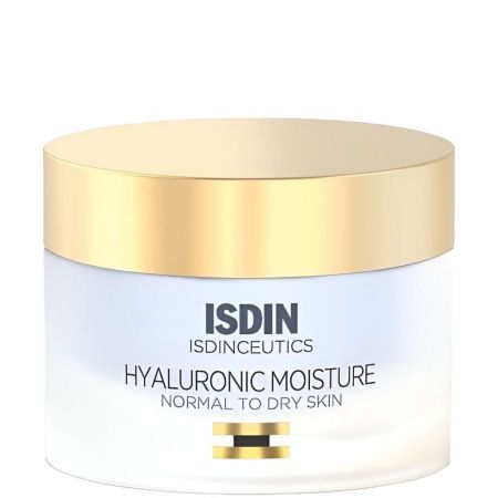Isdin Isdinceutics Prevent Hyaluronic Moisture Normal To Dry Skin Crema facial rápida absorción ayuda previene y reduce signos de la edad con ácido hialurónico 50 ml