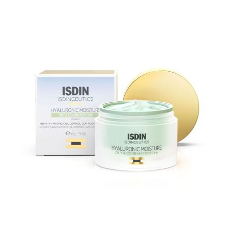 Isdin Isdinceutics Prevent Hyaluronic Moisture Cream Crema antiimperfecciones y antibrillos ayuda a prevenir y reducir los signos de la edad 50 ml