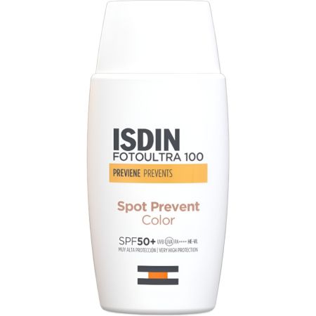 Isdin Fotoultra 100 Spot Prevent Color Spf 50 Protector solar absorción inmediata con color previene las hiperpigmentaciones 50 ml