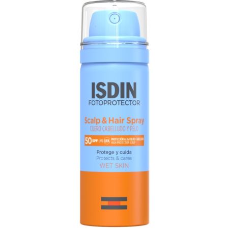 Isdin Fotoprotector Scalp & Hair Spray Protector capilar protege el cuero cabelludo y proporciona hidratación y brillo 50 ml