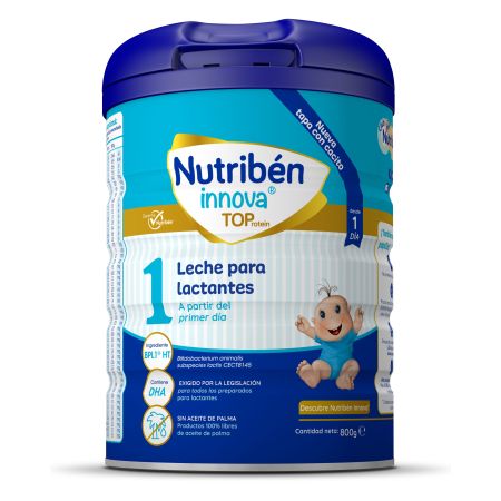 Nutriben Leche Para Lactantes Innova Toprotein 1 Leche en polvo sin aceite de palma desde el primer día 800 gr