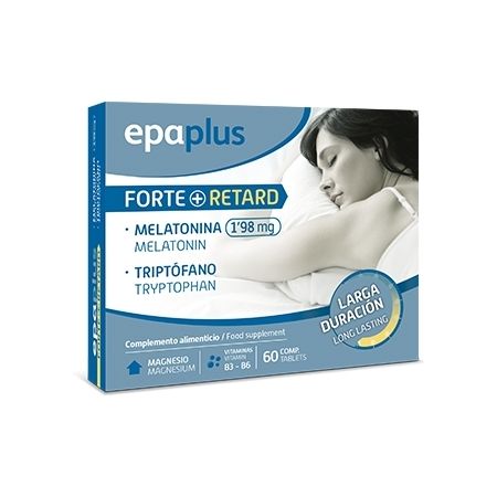 Epaplus Complemento Alimenticio Forte+Retard Complemento alimenticio concilia el sueño en menos tiempo 60 comprimidos